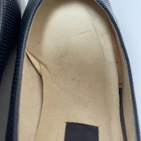 Stuart Weitzman Classic Navy Block Heel Pump Square Toe Vintage Women's 9 AA - Picture 9 of 16